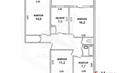 Купить 4-комнатную квартиру, Ореховский, , . Фото 13