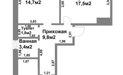 Купить 2-комнатную квартиру, Мачулищи, Авиаторов ул., 16/А. Фото 21