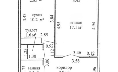 Купить 1-комнатную квартиру, Барановичи, Александра Волошина, 40. Фото 3