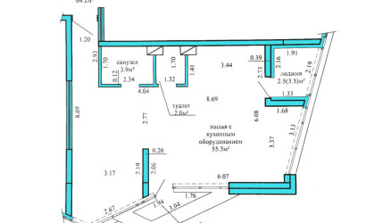Купить 3-комнатную квартиру, Минск, Жореса Алфёрова, 3 (Октябрьский район). Фото 6