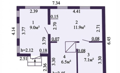 Купить дом в деревне, ЗОЛОТАЯ ОСЕНЬ, 5 соток. Фото 12