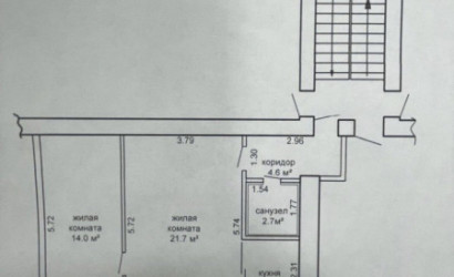 Купить 2-комнатную квартиру, Лида, Адама Мицкевича, 15. Фото 7