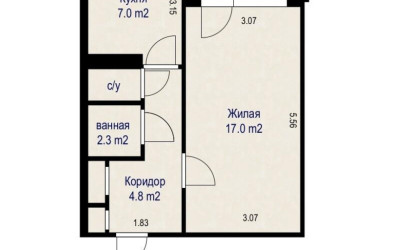 Купить 1-комнатную квартиру, Минск, Бачило ул., 19(Заводской район). Фото 19