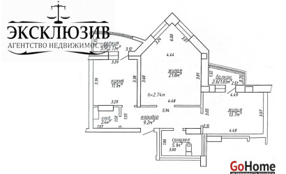 Купить 2-комнатную квартиру, Минск, Связистов ул., 10 (Партизанский район). Фото 19