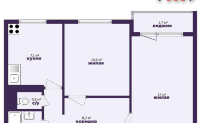 Купить 2-комнатную квартиру, Солигорск, Парковая ул., 8. Фото 15