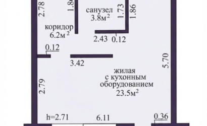 Купить 1-комнатную квартиру, Копище, Михаила Миля ул., 13. Фото 2