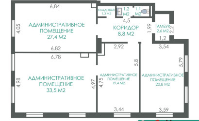 Аренда офиса, Минск, Беломорская ул., 23,  116.1 кв.м.. Фото 5
