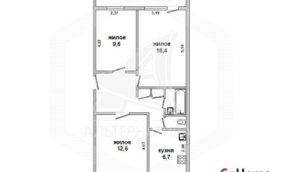 Купить 3-комнатную квартиру, Брест, Центр, б-р Космонавтов. Фото 6