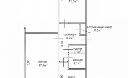 Купить 2-комнатную квартиру, Речица, Комсомольская ул., д.32. Фото 2