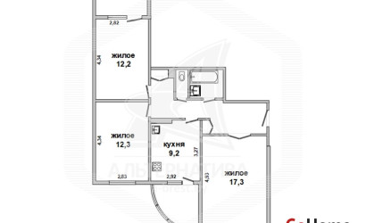 Купить 3-комнатную квартиру, Брест, Ковалево, ул. Суворова. Фото 1