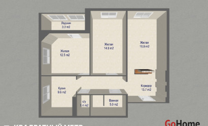 Купить 3-комнатную квартиру, Минск, ул. Матусевича, д. 69 (Фрунзенский район). Фото 19