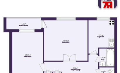 Купить 2-комнатную квартиру, Минск, Люксембург 2-й пер., 4/2 (Московский район). Фото 18