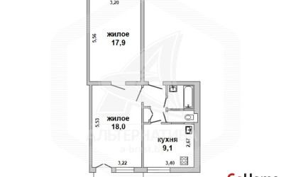 Купить 2-комнатную квартиру, Брест, Центр, пр-т Машерова