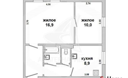 Купить 2-комнатную квартиру, Брест, Центр, ул. Орджоникидзе. Фото 19