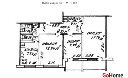 Купить 3-комнатную квартиру, Новополоцк, Калинина ул., 3. Фото 17