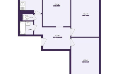 Купить 3-комнатную квартиру, Минск, Тикоцкого ул., 20 (Первомайский район). Фото 2