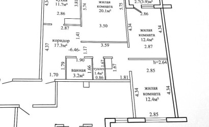 Купить 3-комнатную квартиру, Гродно, Виктора Саяпина, 4Б. Фото 12