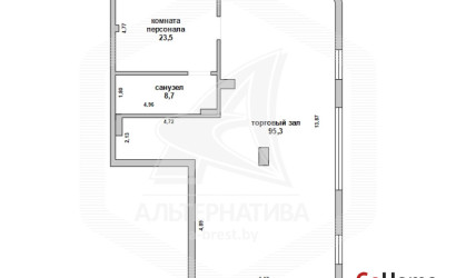 Аренда торгового помещения, Брест, Центр,  127.5 кв.м.. Фото 1