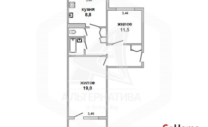 Купить 2-комнатную квартиру, Жабинка, , . Фото 13