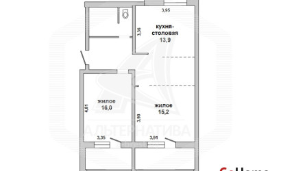 Купить 3-комнатную квартиру, Брест, Южный, ул. Рокоссовского. Фото 9