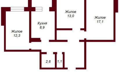 Купить 3-комнатную квартиру, Брест, ул. Сябровская, д. . Фото 2