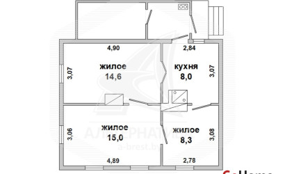 Купить дом, Высокое, г. Высокое, 14.4 соток. Фото 1