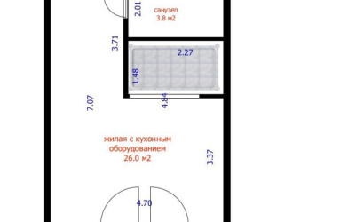 Купить 1-комнатную квартиру, Минск, Николы Теслы ул., 20 (Октябрьский район). Фото 2