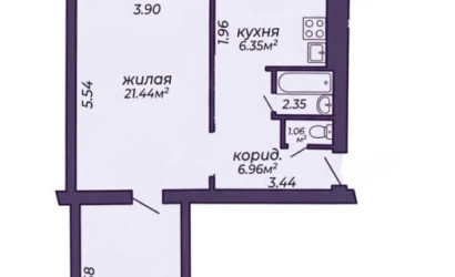 Купить 2-комнатную квартиру, Минск, Мясникова ул., 34 (Московский район). Фото 22
