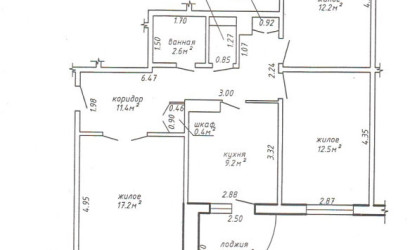 Купить 3-комнатную квартиру, Брест, Вульковская, 64