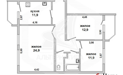 Купить 3-комнатную квартиру, Брест, Восток, ул. Московская. Фото 21