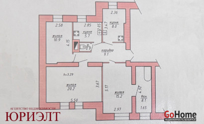 Купить 3-комнатную квартиру, Витебск, 5-я Кооперативная, 6. Фото 3