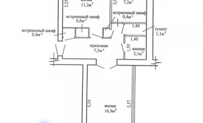 Купить 2-комнатную квартиру, Речица, Панова ул., д.5. Фото 19