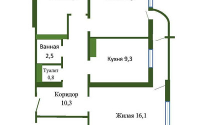Купить 3-комнатную квартиру, Лида, Заречная ул., 31. Фото 24