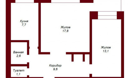 Купить 2-комнатную квартиру, Брест, ул. Московская, д. . Фото 1