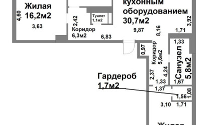 Купить 4-комнатную квартиру, Минск, Мстиславца ул., 22 (Первомайский район). Фото 32