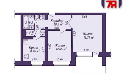 Купить 2-комнатную квартиру, Минск, Козыревская ул., 4(Ленинский район). Фото 14