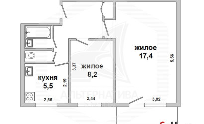Купить 2-комнатную квартиру, Малорита, , . Фото 1