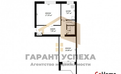 Купить 2-комнатную квартиру, Брест, бульвар Космонавтов. Фото 7