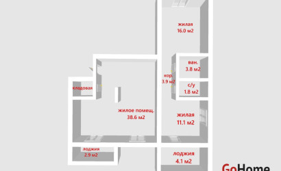 Купить 3-комнатную квартиру, Копище, Авиационная ул., 8. Фото 2