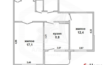 Купить 2-комнатную квартиру, Брест, Ковалево, ул. Волгоградская. Фото 12