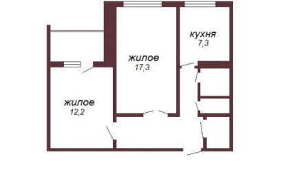 Купить 2-комнатную квартиру, Брест, ул. Вульковская, д. . Фото 1