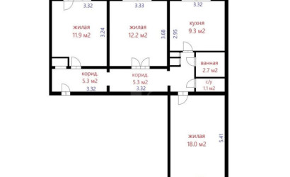 Купить 3-комнатную квартиру, Дружный, Чепика ул., 16. Фото 21