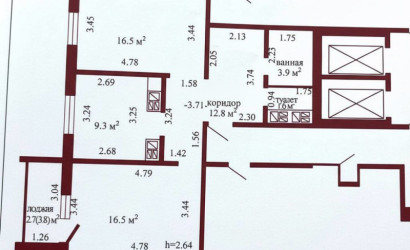 Купить 2-комнатную квартиру, Гродно, Тавлая, 72Б. Фото 13