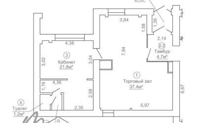 Аренда торгового помещения, Минск, Руссиянова ул., 4,  64.9 кв.м.. Фото 22