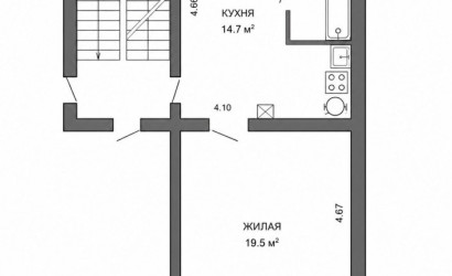 Купить 1-комнатную квартиру, Березовка, Ленина ул., 20. Фото 14