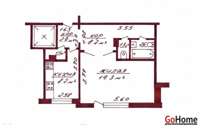 Купить 1-комнатную квартиру, Гродно, Дзержинского, 135. Фото 5