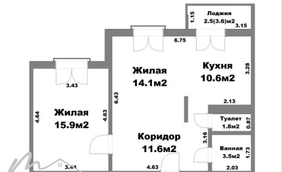 Купить 2-комнатную квартиру, Копище, Авиационная ул., 9. Фото 1