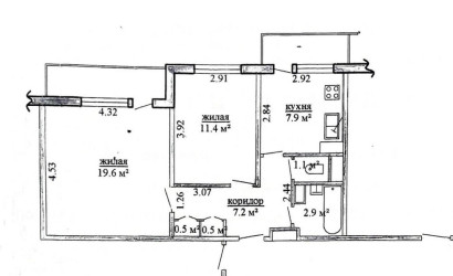 Купить 2-комнатную квартиру, Слоним, Коссовский Тракт ул., 80. Фото 23
