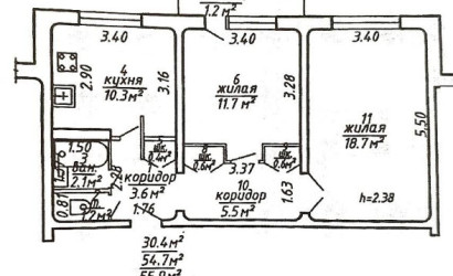 Купить 2-комнатную квартиру, Витебск, Шумилинская ул., 14. Фото 1