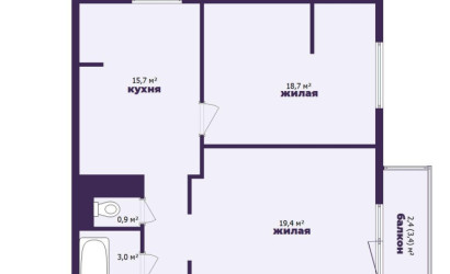 Купить 2-комнатную квартиру, Минск, Камайская ул., 14 (Центральный район). Фото 2
